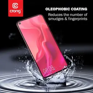 Screen protector Crong 7D Nano Flexible Glass for Xiaomi Mi 10 Lite, hybrid 9H full-screen