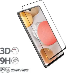 Tempered Glass Screen Protector Crong 3D Armour Glass for Samsung Galaxy A42 5G — Full Glue, 9H Hardness, Full-Screen Coverage