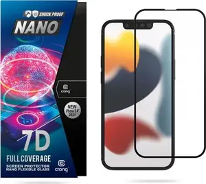 Screen protector Crong 7D Nano Flexible Glass for iPhone 13 mini, hybrid 9H full-screen