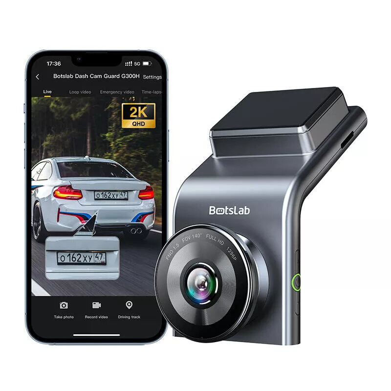 BOTSLAB Dash Cam 4K WiFi Telecamera per Auto