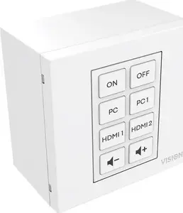 Control module VISION TC3-CTL/2 — 8-button IR learning panel with RS-232 support