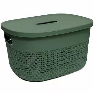 Storage box ArtFlow Deny 27×22×15 cm Green, plastic organiser