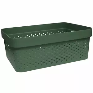 Storage basket ArtFlow Deny 35×26×13 cm, green, model 9133651