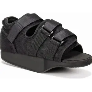 Post-operative shoe MDH Size S Black — protective medical post-op footwear, synthetic upper, EVA outsole