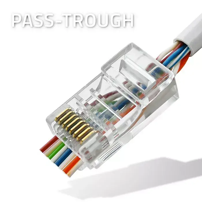 Разъём RJ45 QOLTEC CAT5e UTP — 100 шт. Photo 2