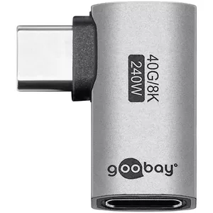 Goobay 74441 USB-C Gender Changer Silver Nickel/Gold Plating