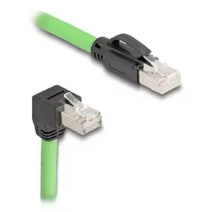 Сетевой кабель DeLOCK 80897 RJ-45 Cat6a 5 м Черный Зеленый