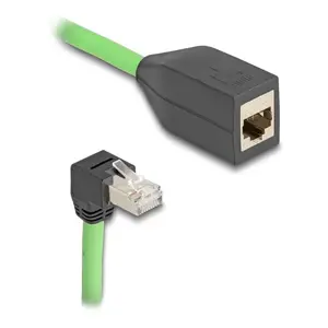 Сетевой кабель DeLOCK 80887 RJ-45 Cat6a 2м Черный Зеленый