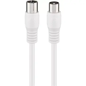 Coaxial Cable Goobay 66614 2m IEC White