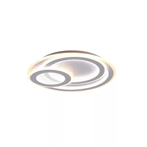 Потолочный LED светильник TRIO MITA 51 см матовый белый, встроенный LED, накладной круглый
