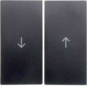 Hager 16251606 Blind Switch Rocker with Arrow Symbol, Anthracite