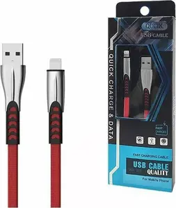SOMOSTEL BW02 USB-A - Lightning kabelis 1 m sarkans