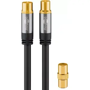 Коаксиальный кабель Wentronic 70389 10 м черный