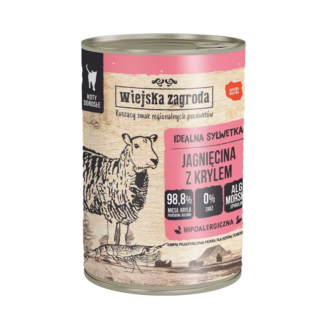 Mitrā barība kaķiem wiejskazagroda Lamb with