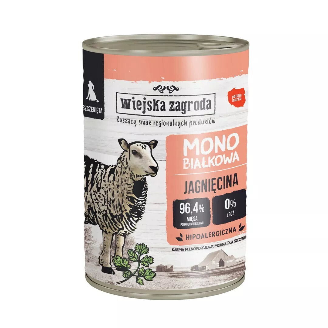 Mitrs barības produkts suņiem wiejskazagroda Puppy