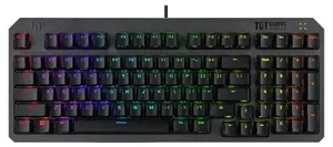 ASUS TUF Gaming K3 Gen II Full-size Wired USB Opto-mechanical Gaming Keyboard with RGB LED Backlight and Numeric Keypad, Black