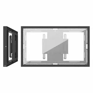 Wall casing SMS 43L/P G2 BL for 109.2 cm (43") screens, VESA 200x400–400x400, Black
