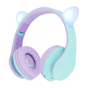 Headphones PowerLocus P2 Cat Ears Blue-Purple