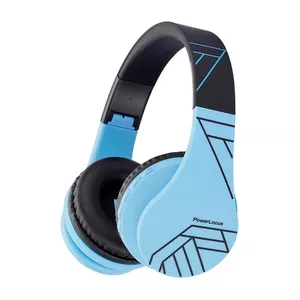 Wireless headphones PowerLocus P1 for kids — blue-black, on-ear, child-safe volume