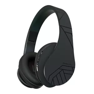 Wireless headphones PowerLocus P2 (black) — over-ear Bluetooth model, foldable design