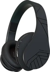 Wireless headphones PowerLocus P2 (black) — over-ear Bluetooth model, foldable design