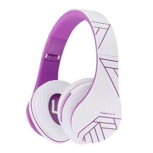 Wireless Headphones PowerLocus P2 — over-ear, white-purple