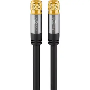 Коаксиальный кабель Wentronic 70672 5 м F черный