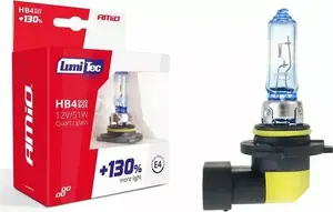 Halogen Headlight Bulb Set Amio HB4 12V 51W LumiTec LIMITED +130% DUO BOX