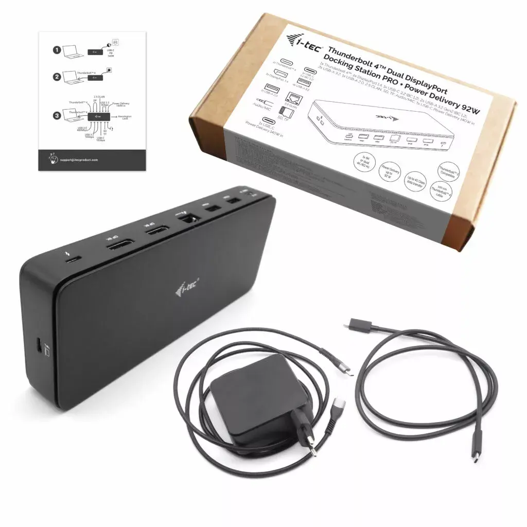 Doku stacija i-tec Thunderbolt 4 Dual DisplayPort Docking Station PRO Photo 8