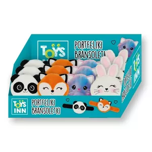 Soft toy purse set Stnux 12 pieces display — assorted small plush purses