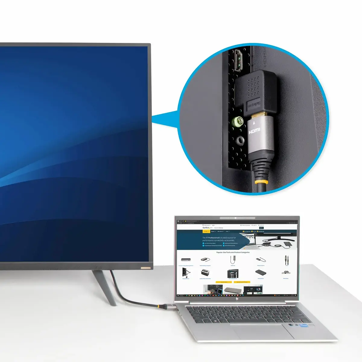 StarTech.com Right Angle HDMI 2.0 Adapter HDMI2HDMIMFRA Photo 7