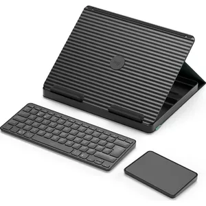 Keyboard Logitech Casa Pop-Up Desk — QWERTY UK English layout, Bluetooth, grey, built-in LiPo battery