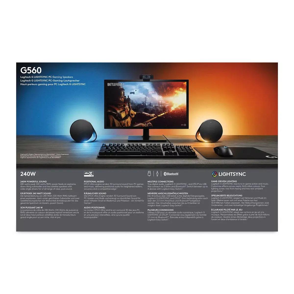 Skaļruņi Logitech G G560 LIGHTSYNC 980-001301 Photo 34