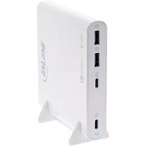 InLine USB блок питания GaN зарядное устройство 4 порта 2x USB-C 2x USB-A 120W белое