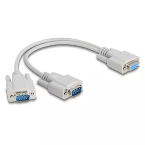 DeLOCK 67160 Serial Cable Beige 0.3 m DB-9