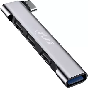 InLine Slim USB-C Hub 4-портовый USB 3.0 3x USB 2.0 тонкий дизайн
