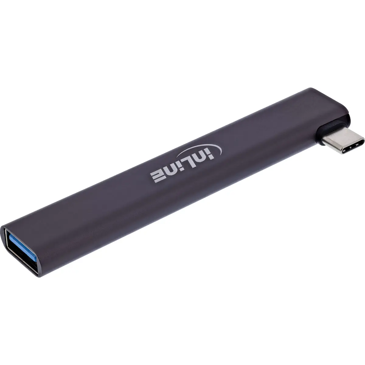 InLine Plāns USB-C centrmezgls 4-portu Sudraba Photo 2