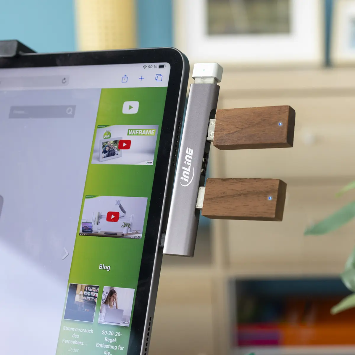 InLine Plāns USB-C centrmezgls 4-portu Sudraba Photo 5