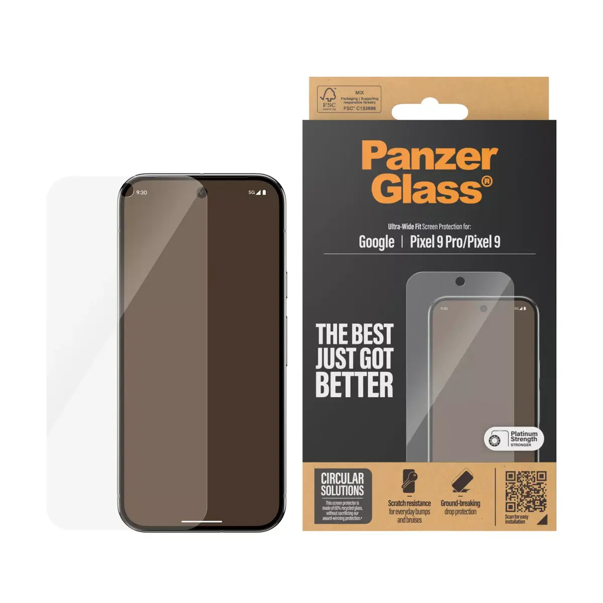Ekrāna aizsargs PanzerGlass Google Pixel 9 | 9 Pro Photo 2