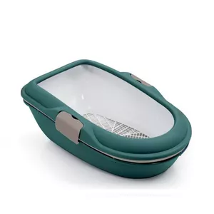 Лоток для кошек stefanplast Furba Chic 59×39×22 см, зелёно‑светло‑серый