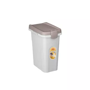 Pet food storage container stefanplast 2198401 — 15 L (holds ~6 kg), 33×22×41 cm, white/light gray
