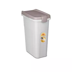 Pet food container stefanplast 2198451 for 10 kg (25 L) — 39×24×51 cm, white/light gray
