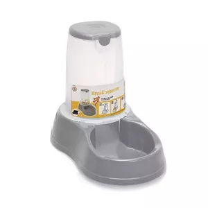 Кормушка stefanplast Break Reserve Food 1.5L — серый, 28,5×18,5×22 см