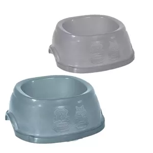 Кормушка stefanplast Break 4 2 л 28×28×10 см, в ассортименте серо‑синяя