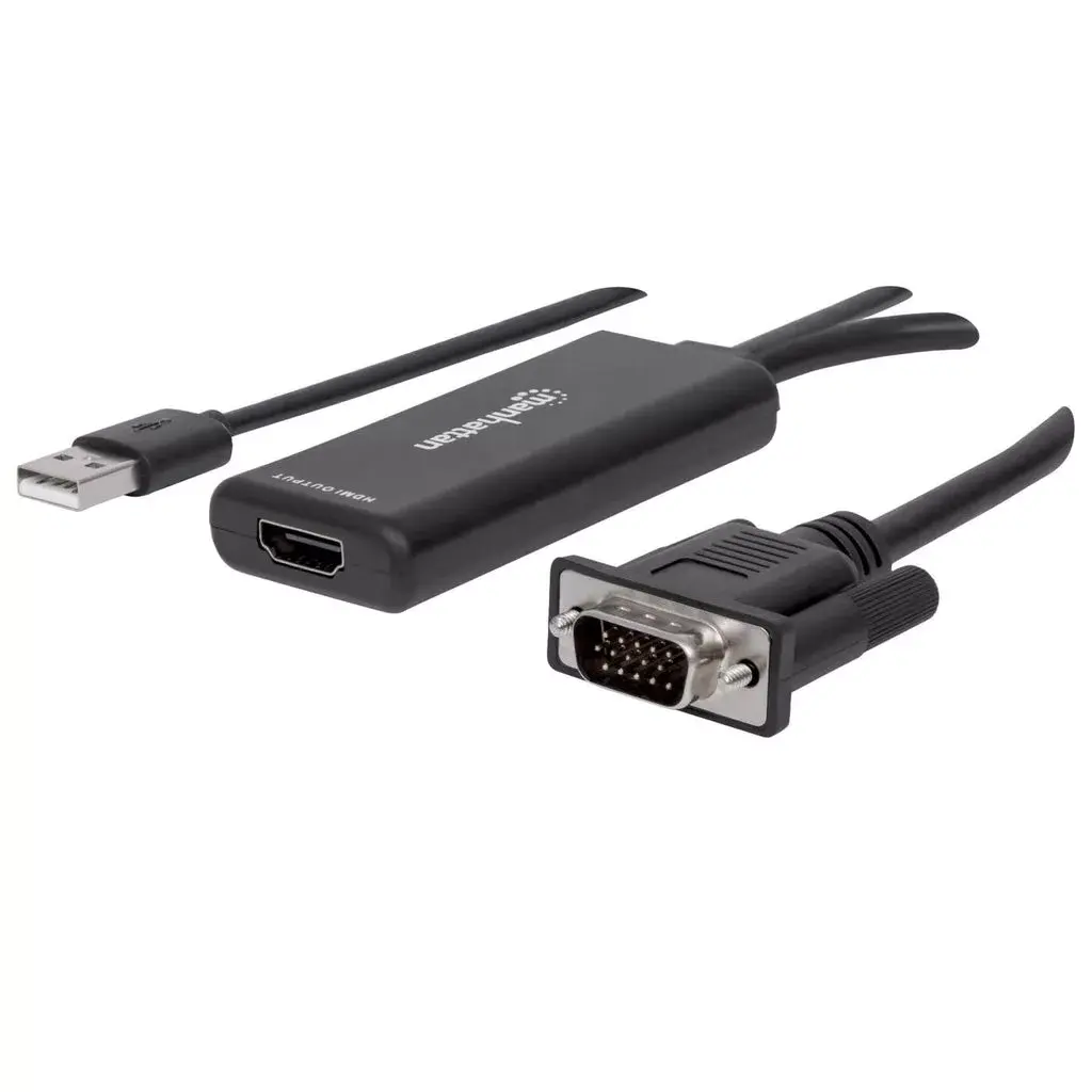 Manhattan VGA un USB-A uz HDMI