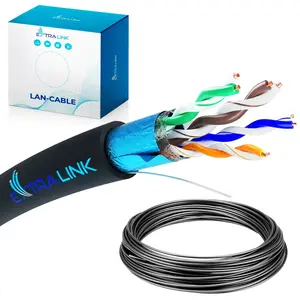 Network Cable Extralink CAT5E FTP (F/UTP) 50M Black