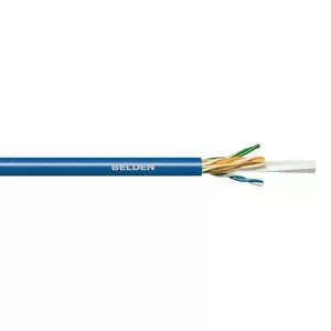 Кабель для инсталляции Belden Cat.6, U/UTP, AWG 23/1, ПВХ, синий, 305 м