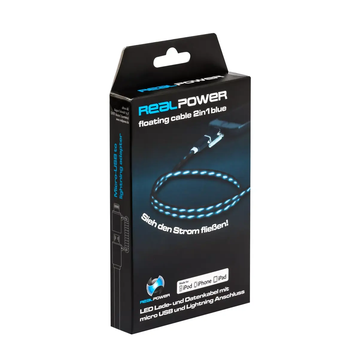 USB A/Lightning кабель RealPower 0.75м Photo 2