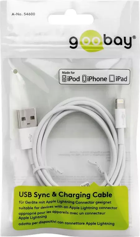 Lightning USB uzlādes un sinhronizācijas kabelis Goobay 72904 Photo 6