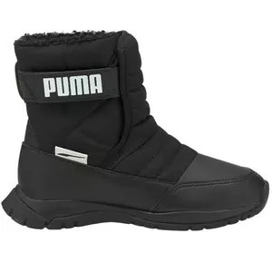 Детские ботинки Puma Nieve WTR AC PS черные водонепроницаемые прочные